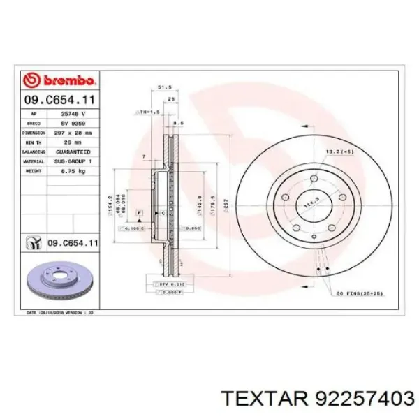 Freno de disco delantero Mazda CX-5 1 KE, GH