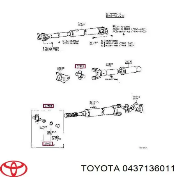 Cruceta TT114 Toyo