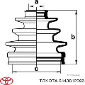 Juego de fuelles, árbol de transmisión delantero Toyota RAV4 XA