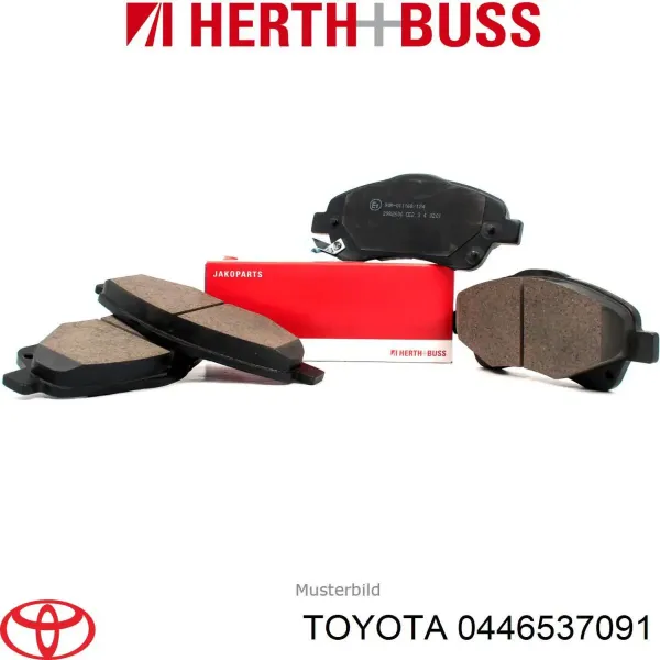 Pastillas de freno traseras 0446537091 Toyota