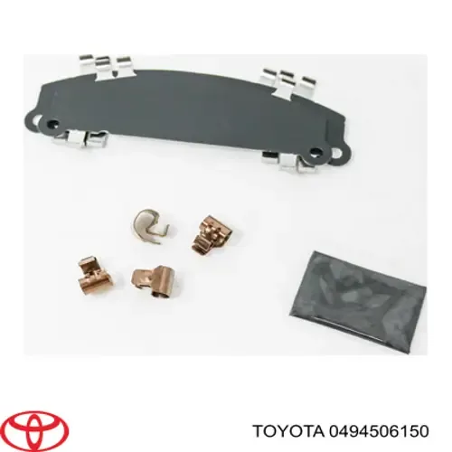 Chapa antirruido de fijación de la pastilla de freno delantera 0494506150 Toyota