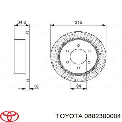 Líquido de frenos TOYOTA 0882380004