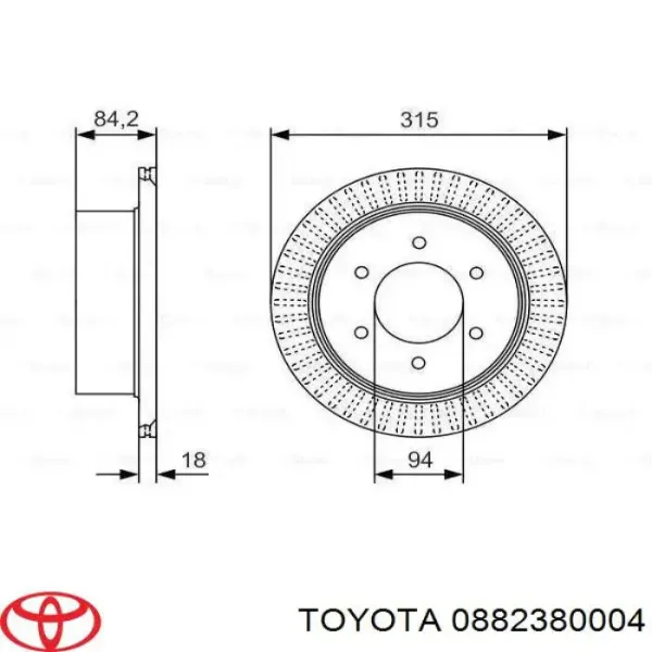 Liquido de frenos 0882380004 Toyota