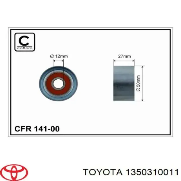 Polea correa distribución 50TB0101 NSK
