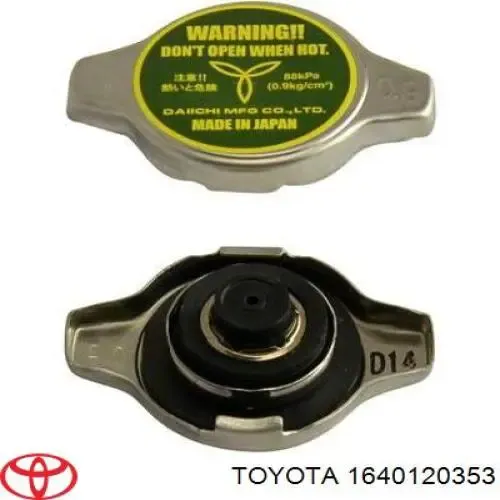 Tapa de radiador Toyota Corolla E12
