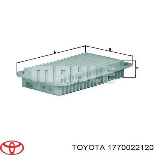 Caja del filtro de aire Toyota Corolla E12