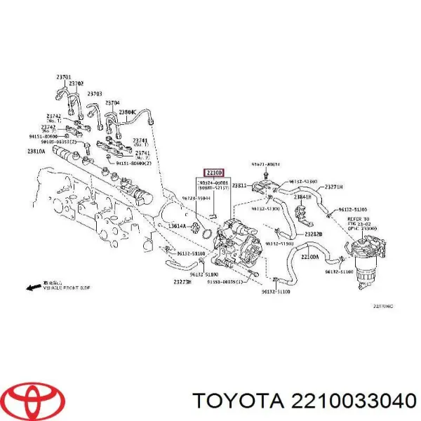 Bomba de alta presión Toyota Corolla E12