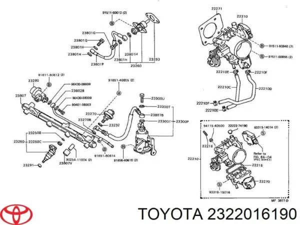 Elemento de turbina de bomba de combustible Toyota Celica T16