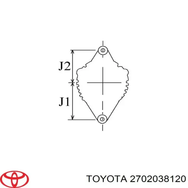 Alternador 2702038120 Toyota