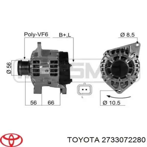 Rotor del alternador AR6008 AS/Auto Storm