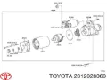 Bobinado del estator del motor de arranque Toyota Land Cruiser J12
