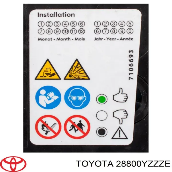 Batería 28800YZZZE Toyota