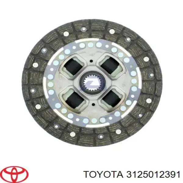 Disco de embrague 3125012391 Toyota