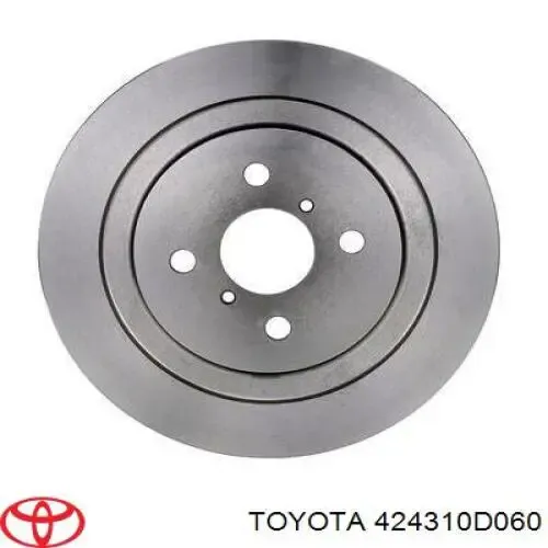 Disco de freno trasero Toyota Yaris P13