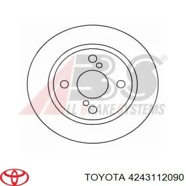 Disco de freno trasero Toyota Corolla E9