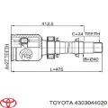 Junta homocinética interna delantera derecha Toyota Avensis LCM