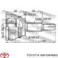 Semieje delantero derecho Toyota Avensis LCM