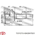 Semieje delantero izquierdo Toyota Prius ZVW30
