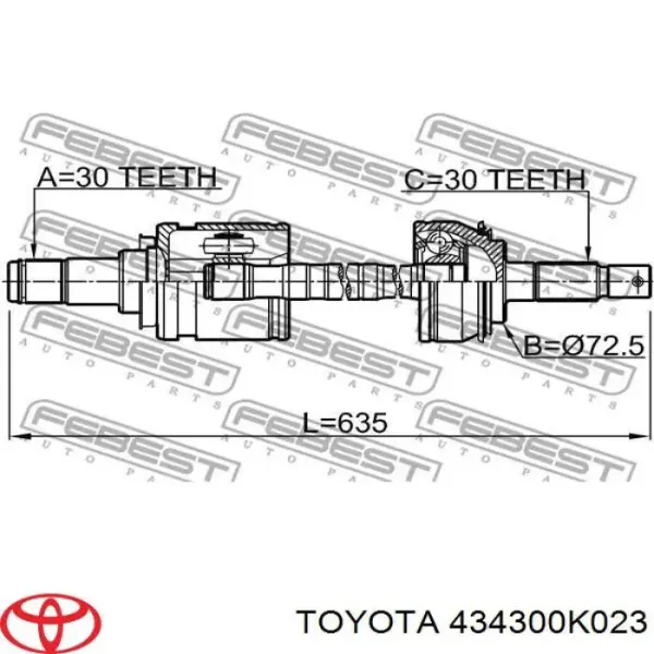 Junta trípode interior 39771JG74A Nissan/Infiniti