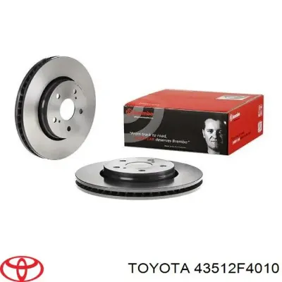Freno de disco delantero TOYOTA 43512F4010