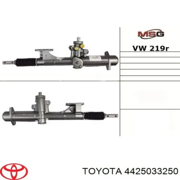 Cremallera de dirección 4425033250 Toyota