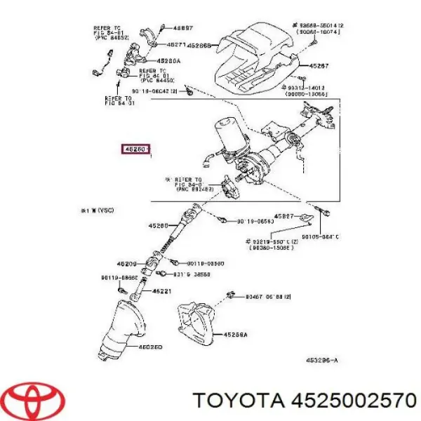 Columna dirección Toyota Corolla E12