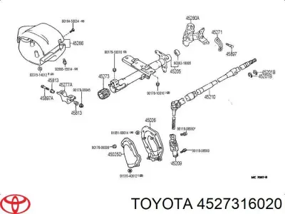 Bastidores De Direccion Caja De Cambios TOYOTA 4527316020