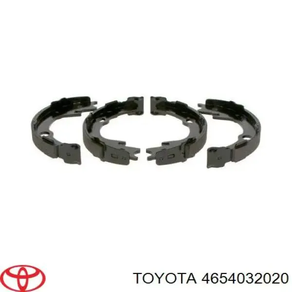 Juego de zapatas de frenos, freno de estacionamiento Toyota Corolla E12