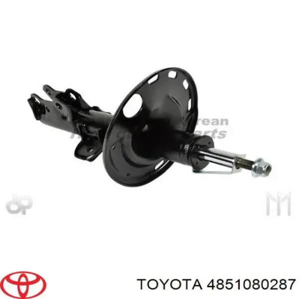 Amortiguador delantero derecho 4851080287 Toyota