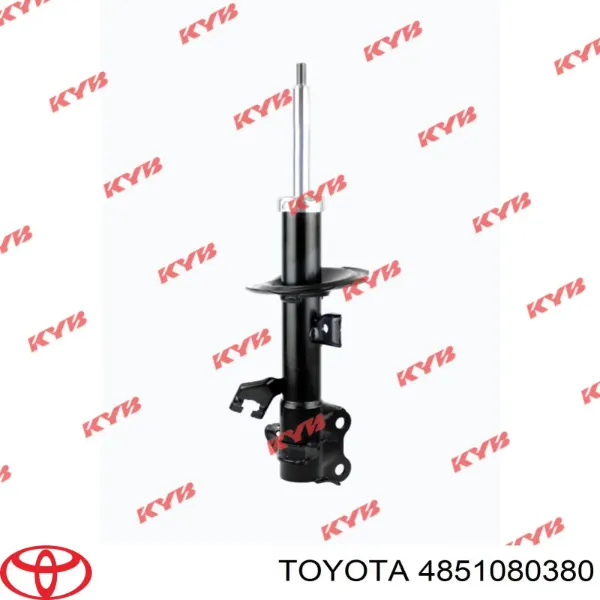 Amortiguador delantero derecho 4851080380 Toyota