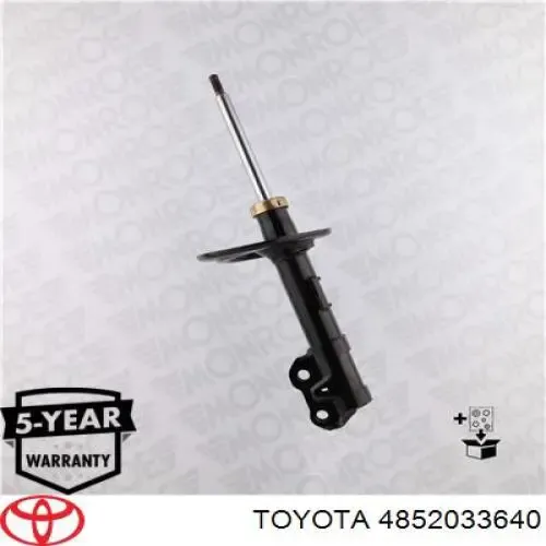 Amortiguador delantero izquierdo 4852033640 Toyota