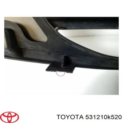 Moldura de rejilla del radiador TOYOTA 531210K520