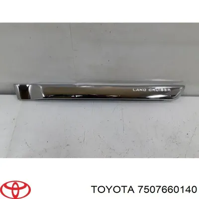 Moldura puerta trasera izquierda TOYOTA 7507660140