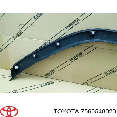 Moldura de guardabarro trasero derecho TOYOTA 7560548020