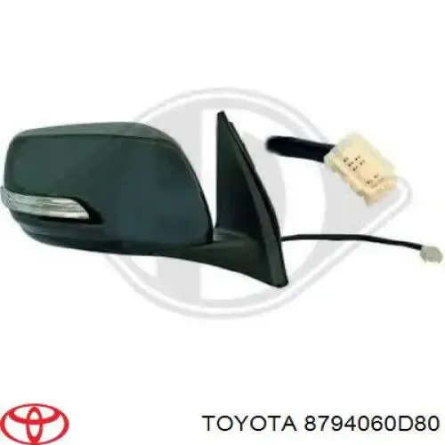 Espejo de retrovisor izquierdo 8794060D80 Toyota