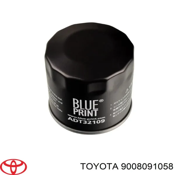 Filtro de aceite 9008091058 Toyota