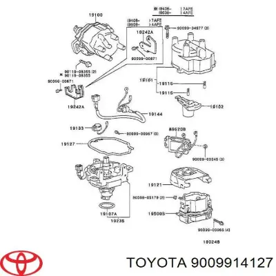 Junta torica de distribuidor TOYOTA 9009914127