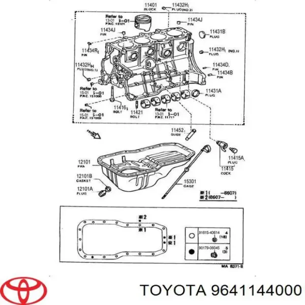 Tapa culata 9641144000 Hyundai/Kia