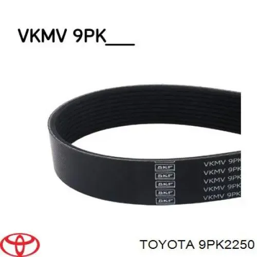 Correa de alternador 9PK2250 Toyota
