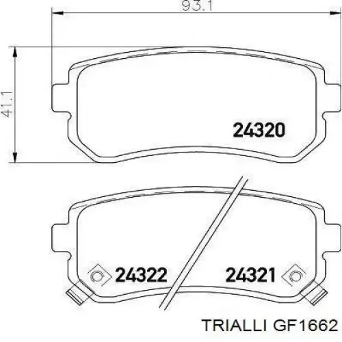 Juego de zapatas de frenos, freno de estacionamiento Fiat Ducato 2 230L