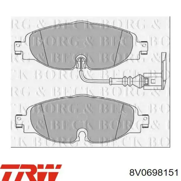 Pastillas de freno delanteras Volkswagen Passat 3G2, CB2