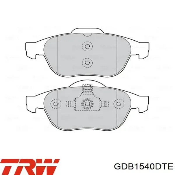 Pastillas de freno delanteras Renault Laguna 2 BG0, BG1