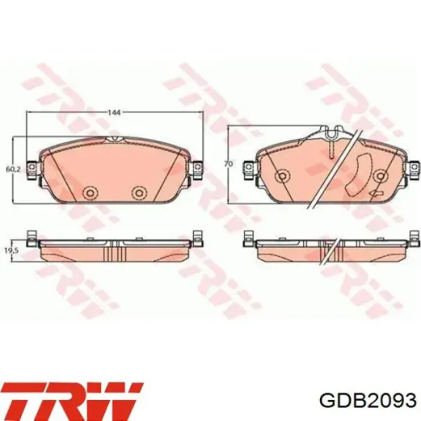 Pastillas de freno 77367914 Fiat/Alfa/Lancia
