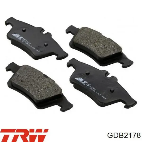 Pastillas de freno traseras BV6Z2200C Ford