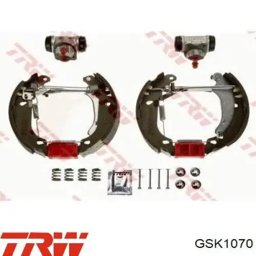 Kit de frenos de tambor, con cilindros, completo 204114073 Bosch