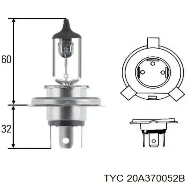 Faro izquierdo 20A370052B TYC
