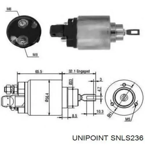 Solenoide de arranque SNLS236 Unipoint