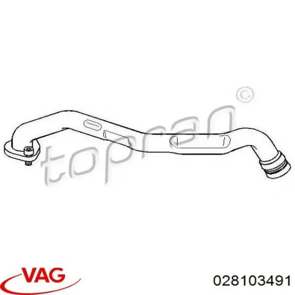 Tubo de ventilación del cárter 028103491 VAG