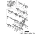 Anillo exterior del sincronizador de la quinta marcha Volkswagen Golf 1K1