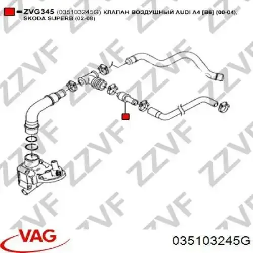 Válvula PCV 2385038 Metzger
